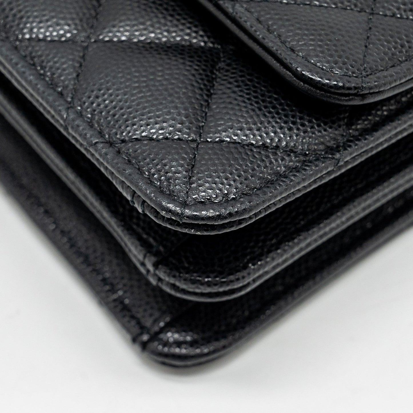 Chanel 23s Wallet On Chain with Bag Charm Caviar Black (Microchip)