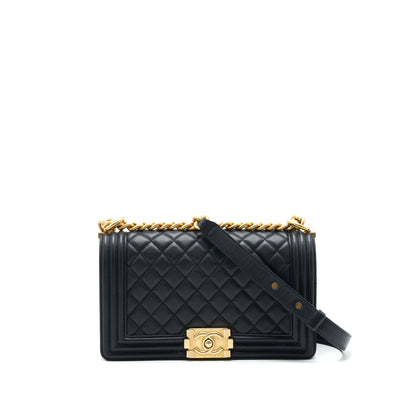 Chanel Medium Boy Black Lambskin
