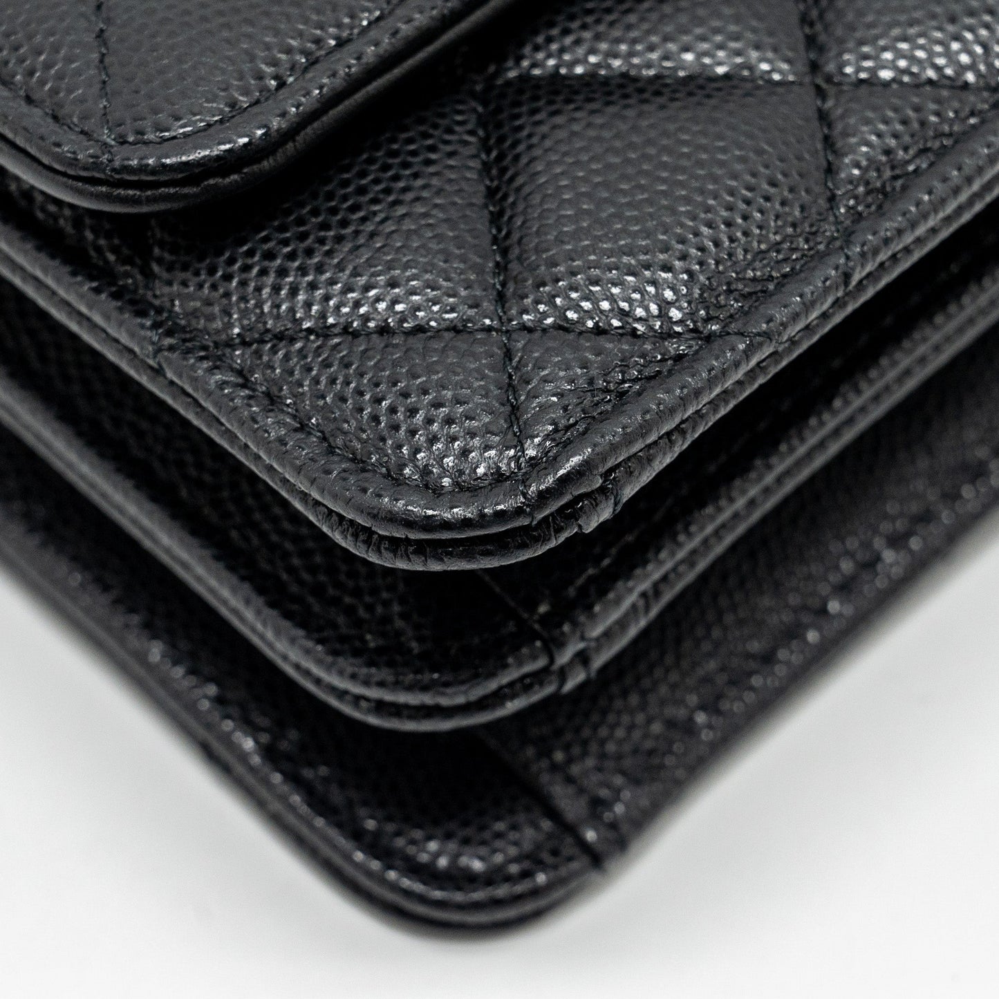 Chanel 23s Wallet On Chain with Bag Charm Caviar Black (Microchip)