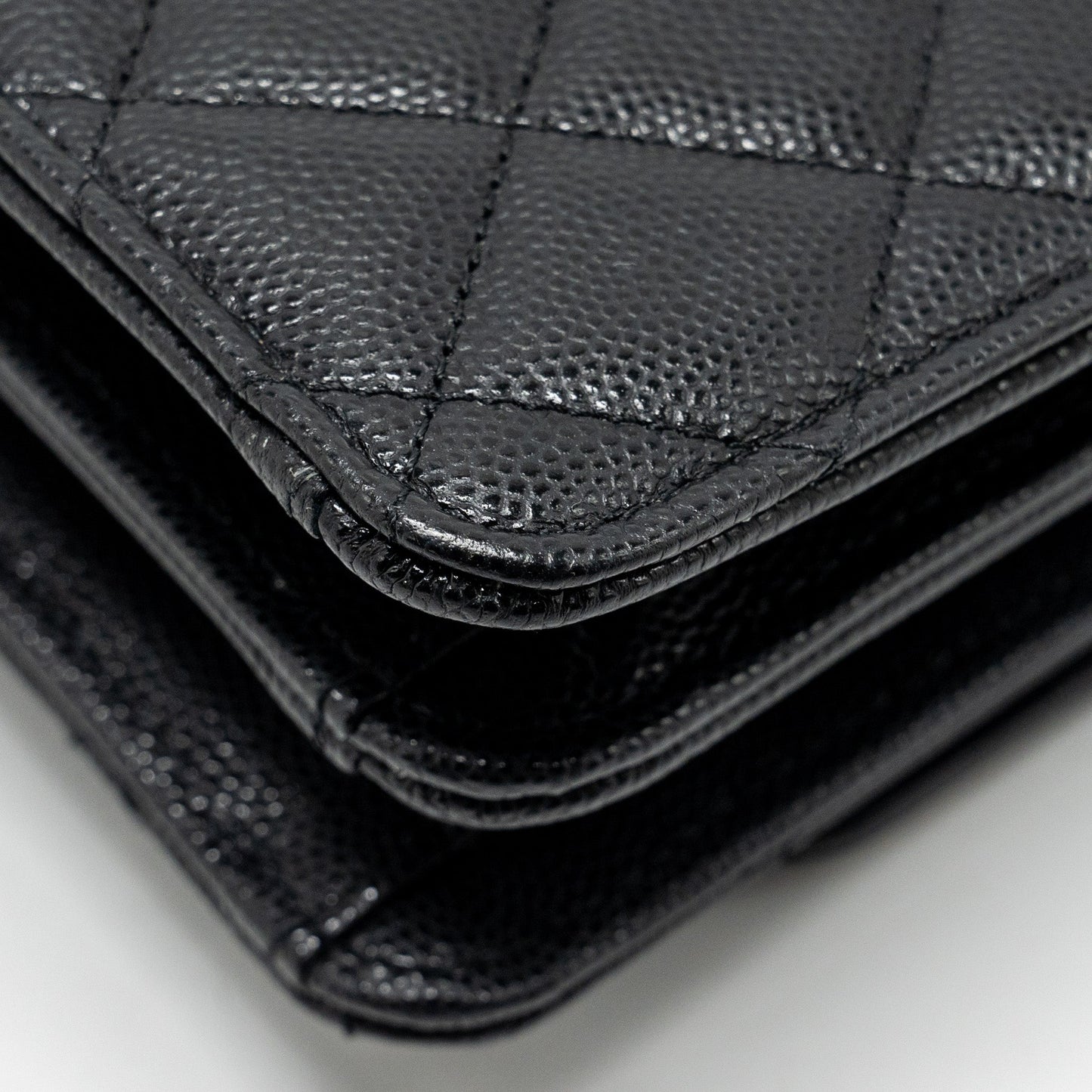 Chanel 23s Wallet On Chain with Bag Charm Caviar Black (Microchip)