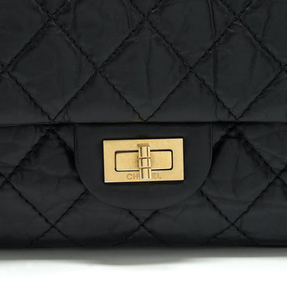 Chanel 2.55 226 Reissue Double Flap Bag Calfskin Black