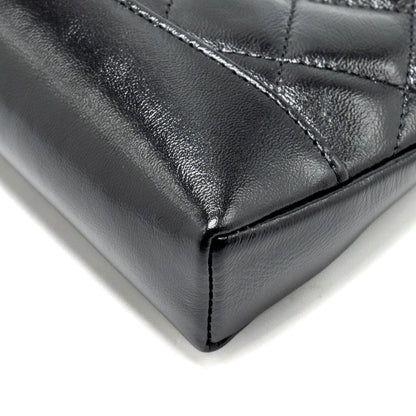 Chanel mini 31 Clutch with Chain Shiny Calfskin Black L (Microchip)