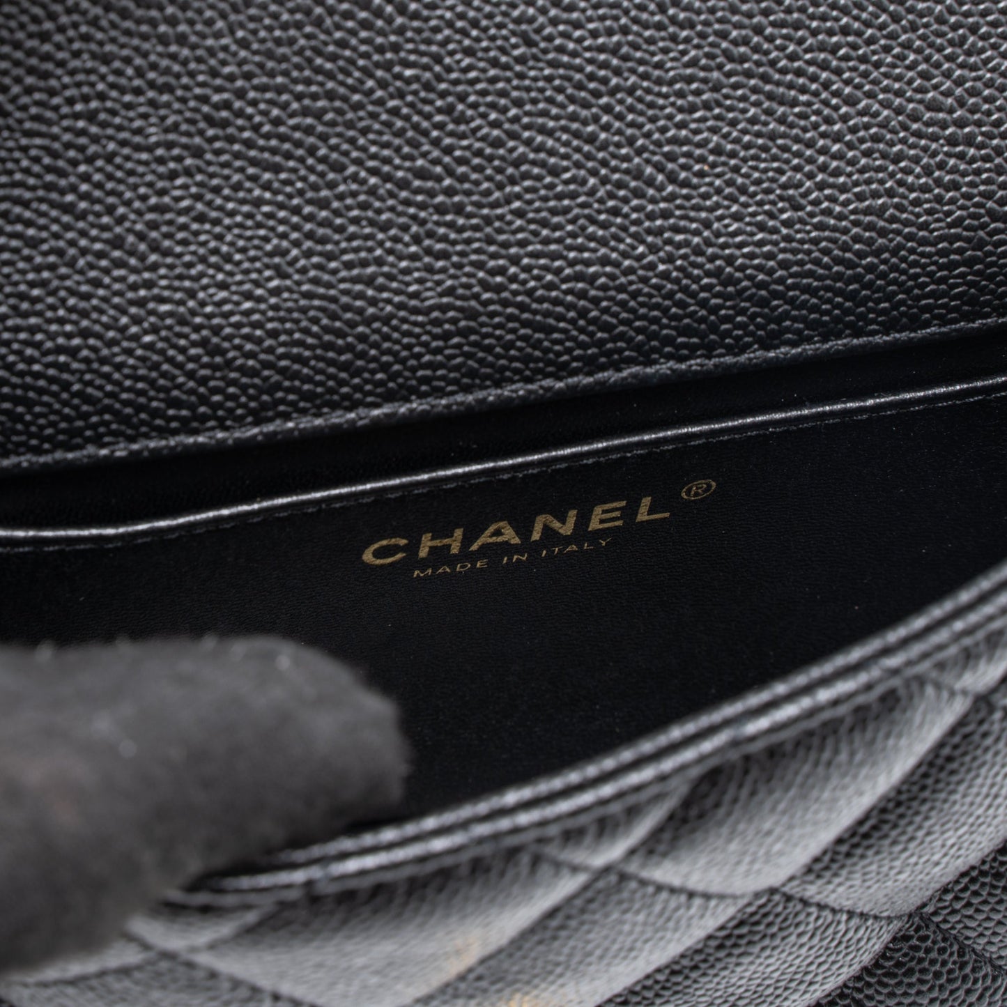 Chanel 23P Mini Coco Love Flap Bag Caviar Black  (Microchip)