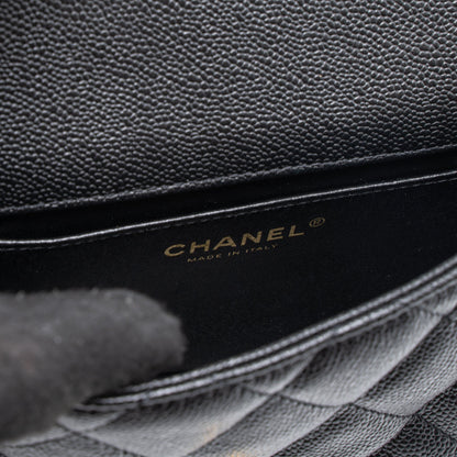 Chanel 23P Mini Coco Love Flap Bag Caviar Black  (Microchip)
