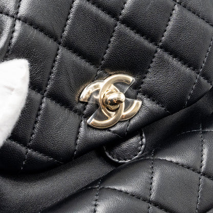 Chanel mini Duma backpack Lambskin black L (microchip)
