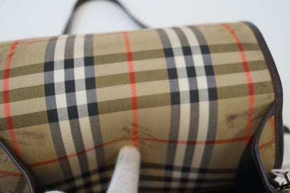 Burberry Shoulder Bag - Burberry Nova Check Bag Canvas Beige