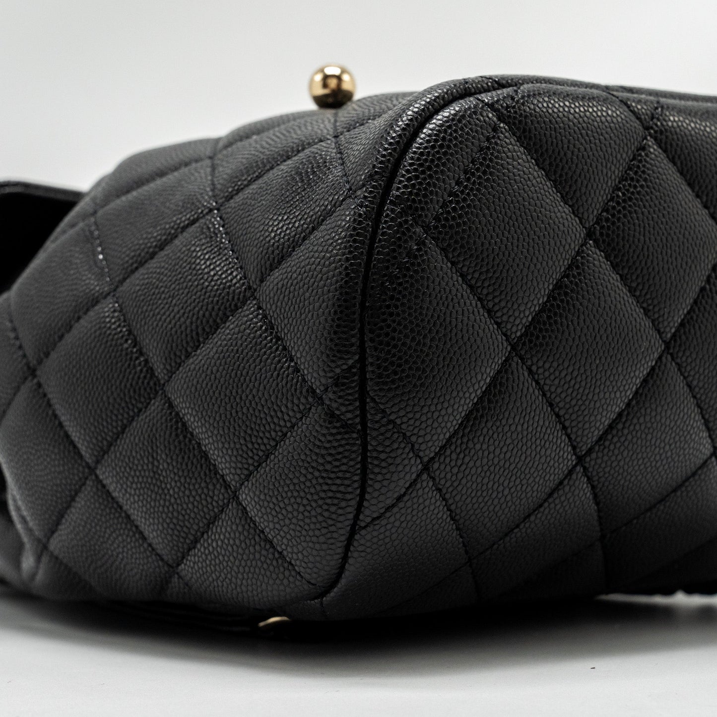 Chanel 23s Quilted Mini Backpack Caviar Black L (Microchip)