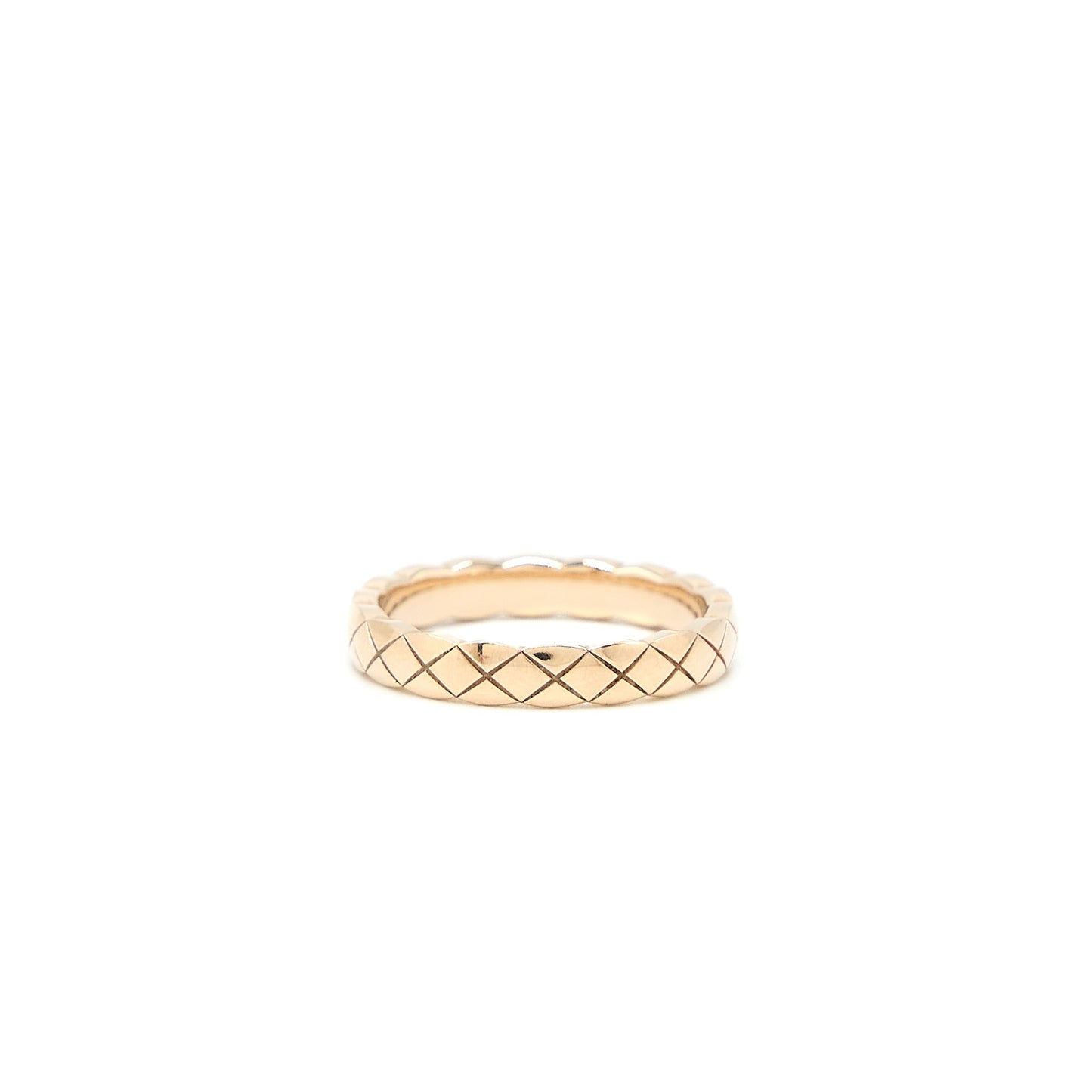 Chanel Size 51 Coco Crush Ring Mini Version Beige Gold