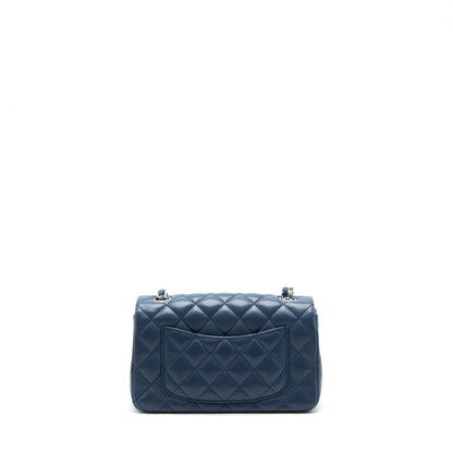 Chanel Mini Rectangular Flap bag Lambskin Blue
