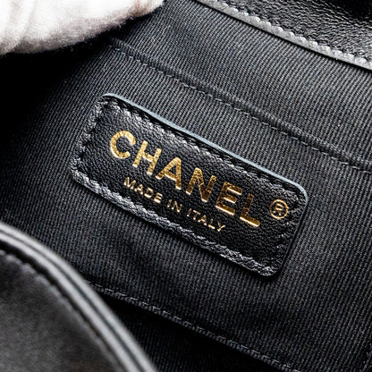 Chanel mini Duma backpack Lambskin black L (microchip)