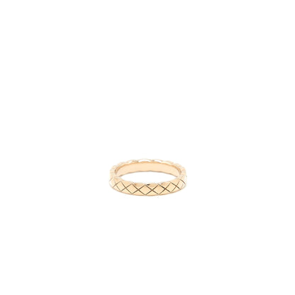 Chanel Size 51 Coco Crush Ring Mini Version Beige Gold