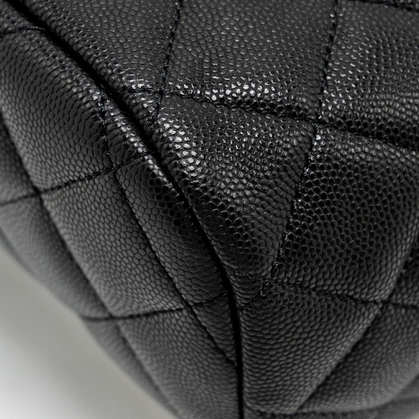 Chanel 23s Quilted Mini Backpack Caviar Black L (Microchip)