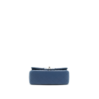 Chanel Mini Rectangular Flap bag Lambskin Blue