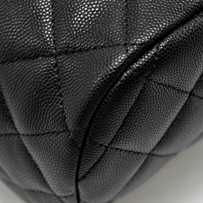 Chanel 23s Quilted Mini Backpack Caviar Black L (Microchip)