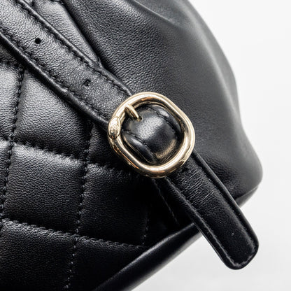 Chanel mini Duma backpack Lambskin black L (microchip)