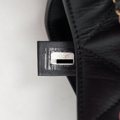 Chanel drawstring Bucket bag Quilted Lambskin Black L