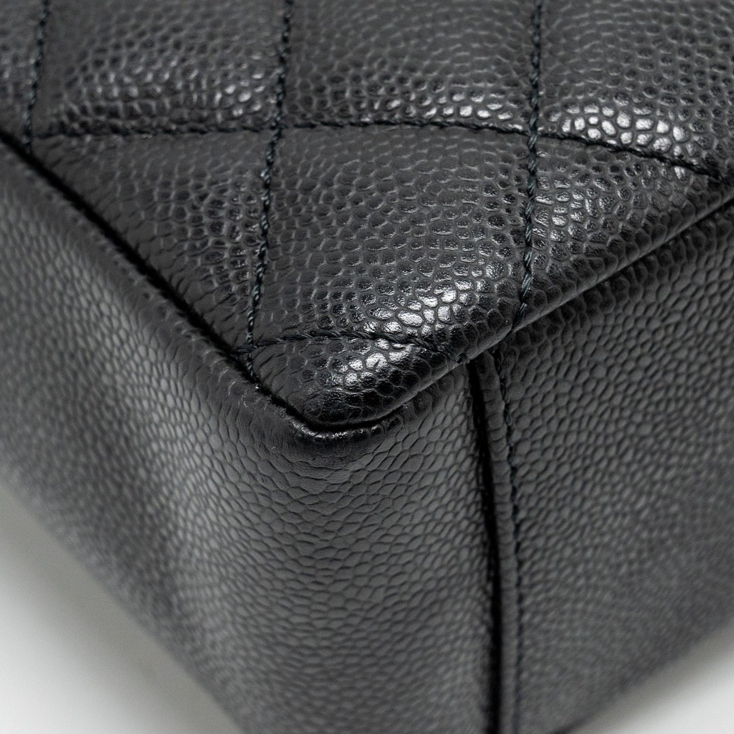 Chanel Petit Shopping Tote Bag Caviar BLACK