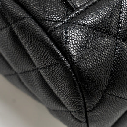 Chanel 23s Quilted Mini Backpack Caviar Black L (Microchip)