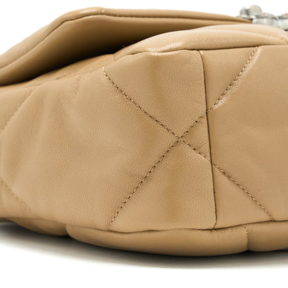 Chanel 22B Small 19 Bag Lambskin Beige Multicolor Hardware (Microchip)