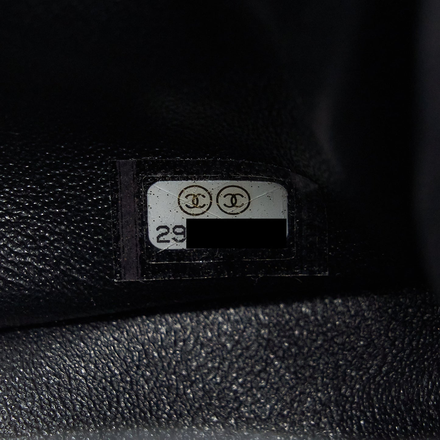 Chanel Mini Square Flap Bag Lambskin Black L