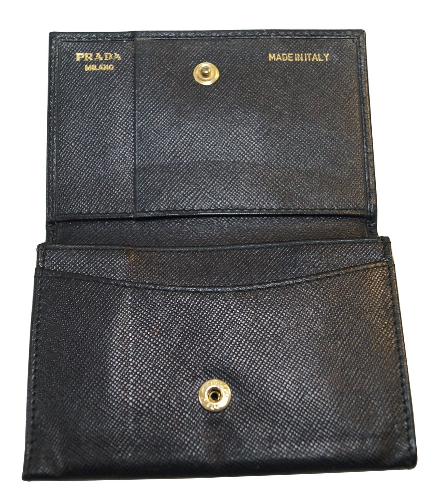 Prada Saffiano Leather Black Wallet