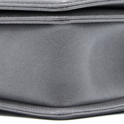 Chanel Small Boy Bag Caviar Grey L