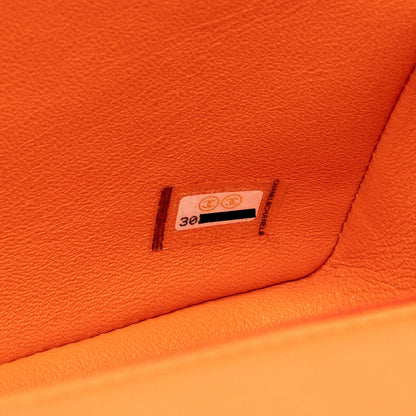Chanel Mini Rectangular Flap Bag Lambskin Orange