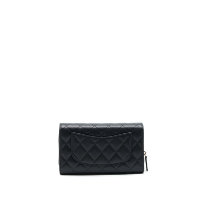 Chanel 22C 3 in 1 Wallet on Chain Caviar Black L