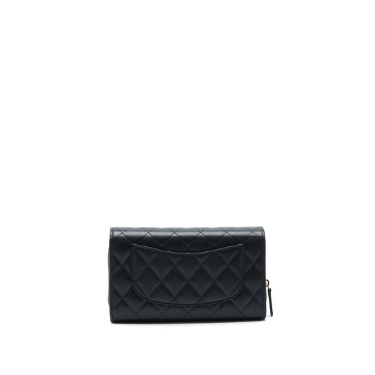 Chanel 22C 3 in 1 Wallet on Chain Caviar Black L