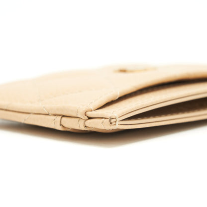 Chanel Card Holder Caviar beige