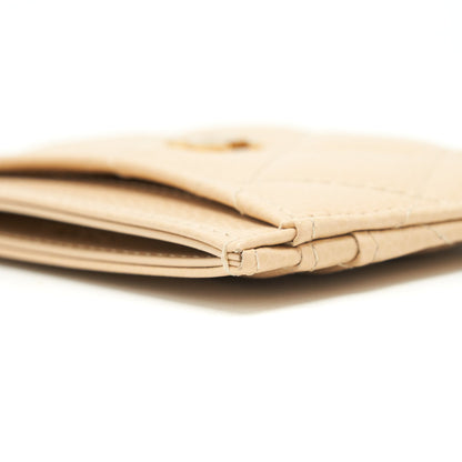 Chanel Card Holder Caviar beige