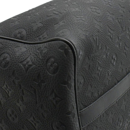 LOUIS VUITTON Keepall 50 by Virgil Abloh Taurillon Leather Travel Bag Absolute Black