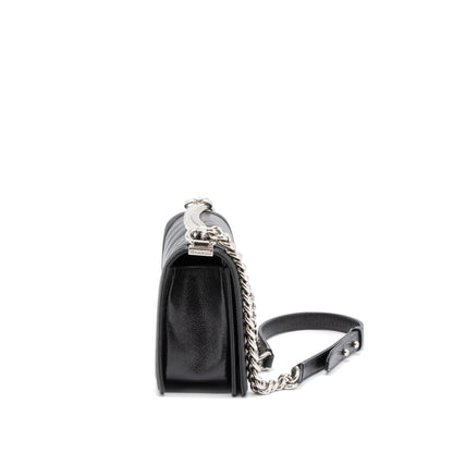 Chanel Medium Boy Bag Chevron Caviar Black