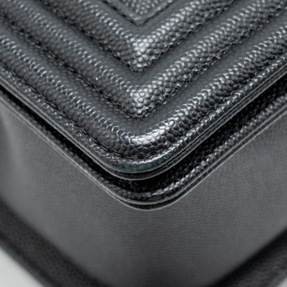 CHANEL Medium Boy Bag Caviar Black