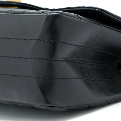 Chanel 2.55 Reissue Mini Chevron Flap Bag Aged Calfskin  Black
