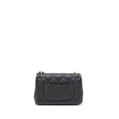 Chanel 23P Mini Coco Love Flap Bag Caviar Black  (Microchip)