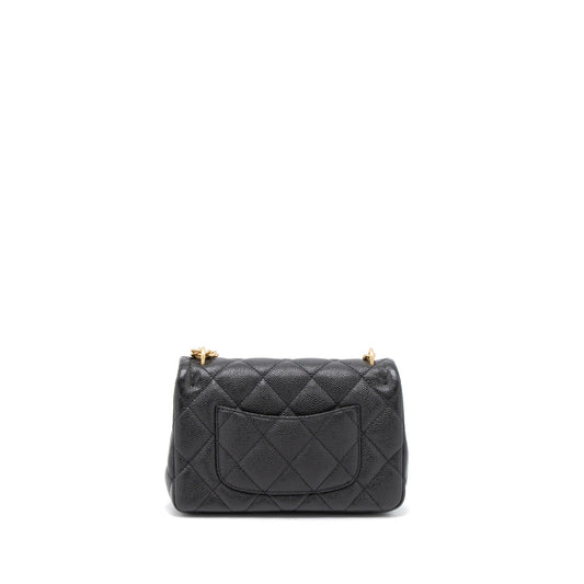 Chanel 23P Mini Coco Love Flap Bag Caviar Black  (Microchip)