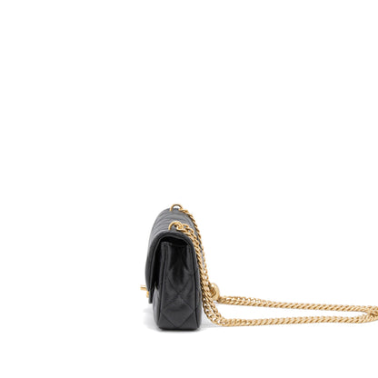 Chanel 23P Mini Coco Love Flap Bag Caviar Black  (Microchip)