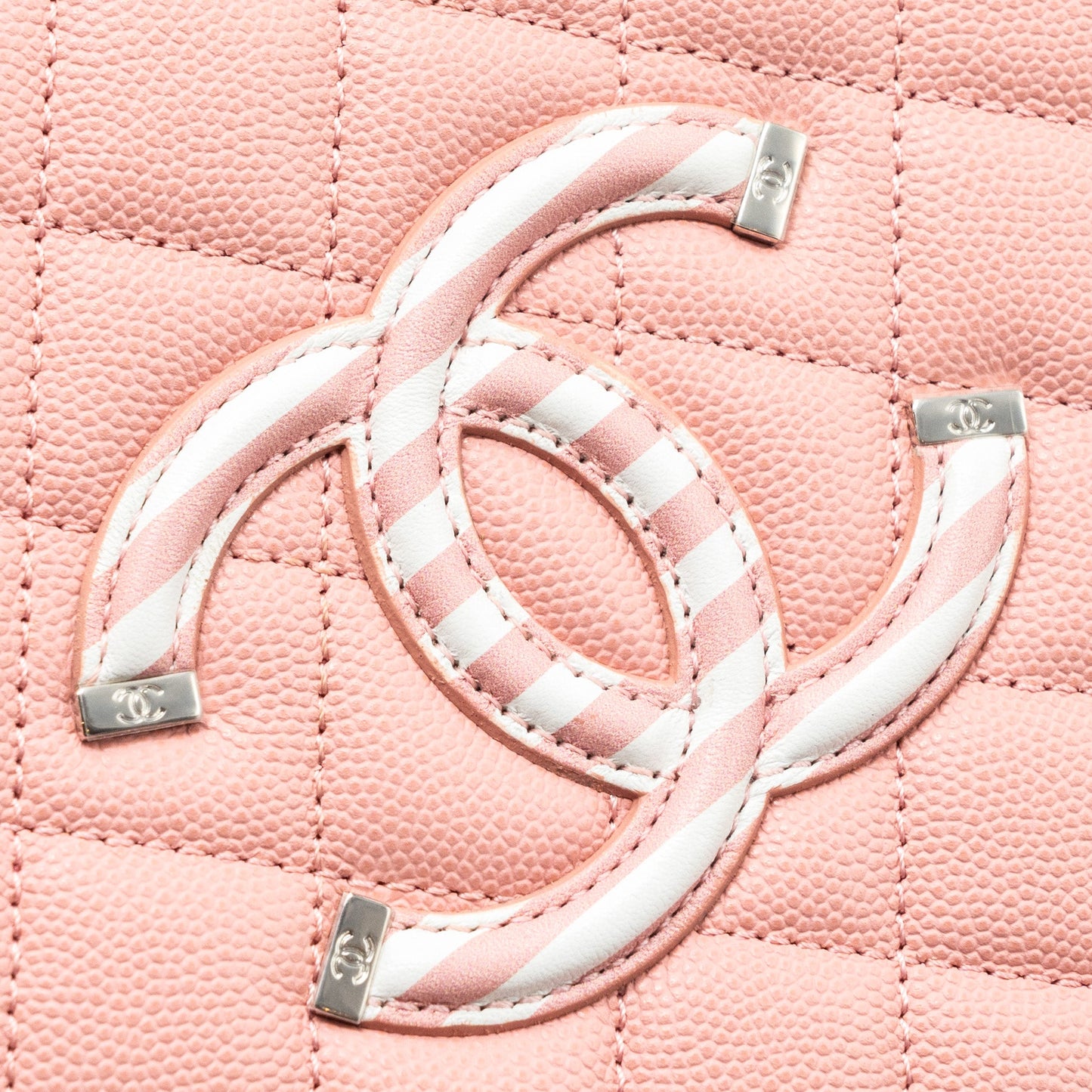 Chanel Medium Filigree Vanity Case Caviar Pink Multicolour