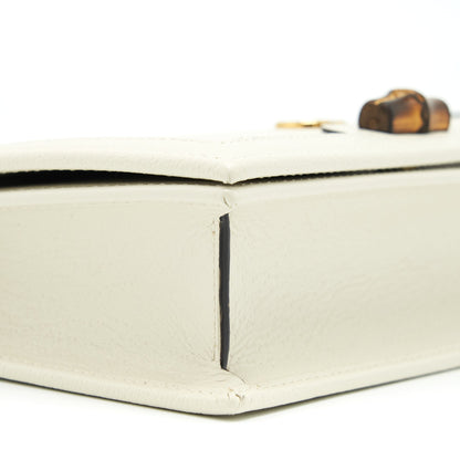 Gucci Diana Mini Bag with Bamboo White