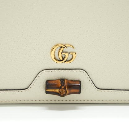 Gucci Diana Mini Bag with Bamboo White
