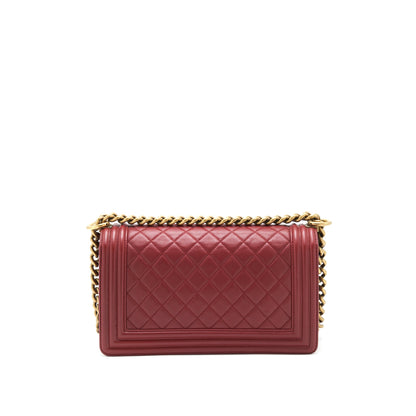 Chanel Medium Boy Bag Lambskin burgundy