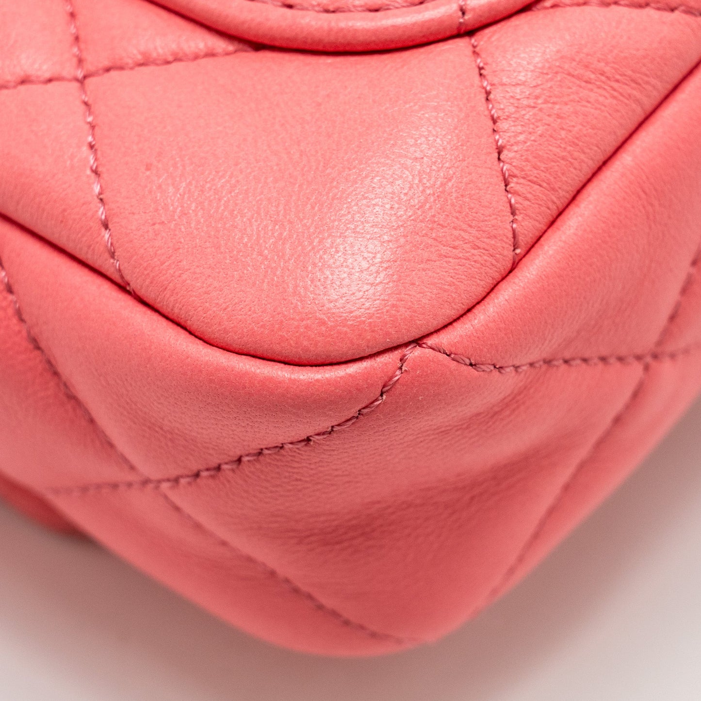 Chanel Mini Funky Town Flap Bag Lambskin Pink  (Microchip)