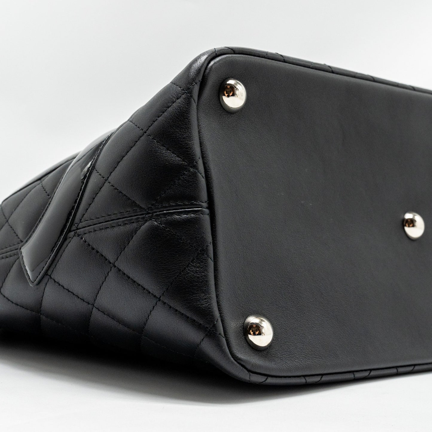 Chanel Cambon Ligne Tote Bag calfskin Black