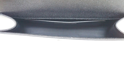 YVES SAINT LAURENT Kate Black Leather Clutch