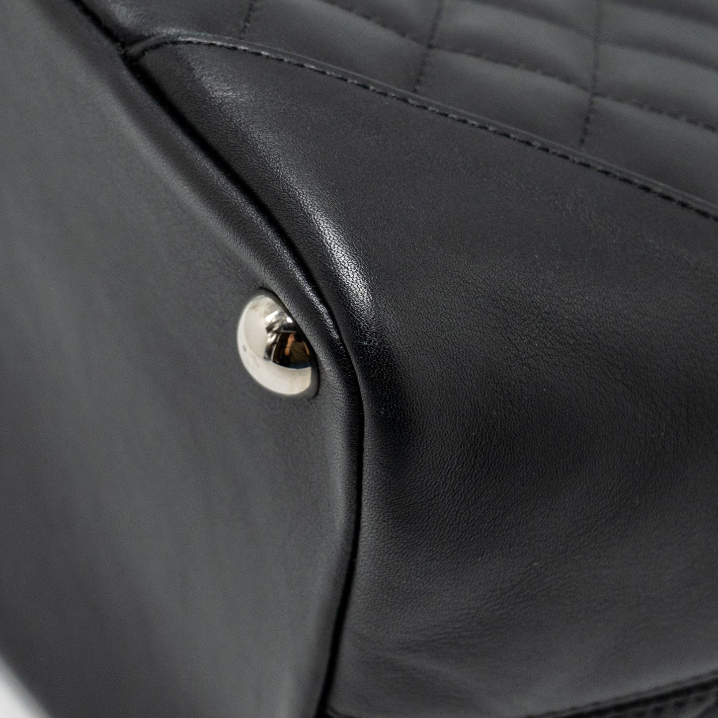 Chanel Cambon Ligne Tote Bag calfskin Black