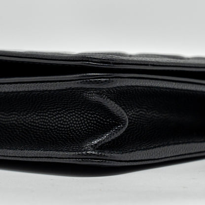Chanel Boy Wallet on Chain caviar black  (Microchip)