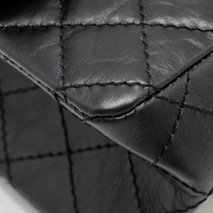 Chanel Mini 2.55 Reissue Aged Calfskin BLACK  (Microchip)