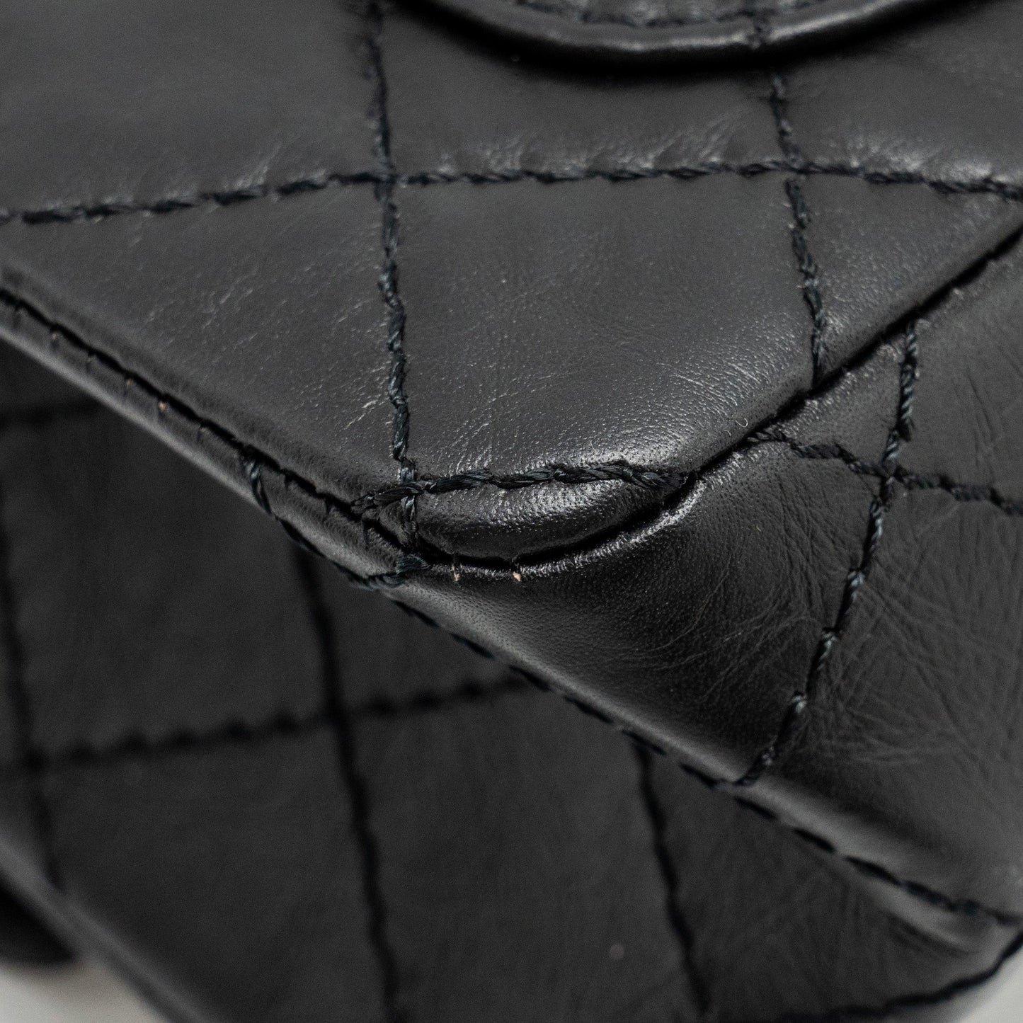 Chanel Mini 2.55 Reissue Aged Calfskin BLACK  (Microchip)