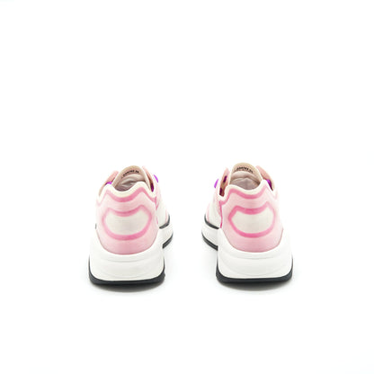 Chanel Size 38 CC Logo Sneaker Pink/Purple/White